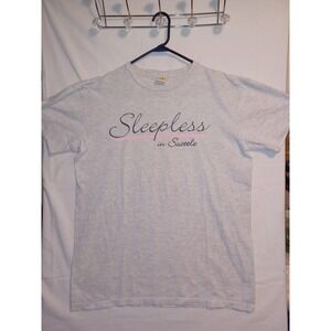 Vintage One Size Men's L Sleepless In Seattle Movie 90s Oversized Night T Shirt